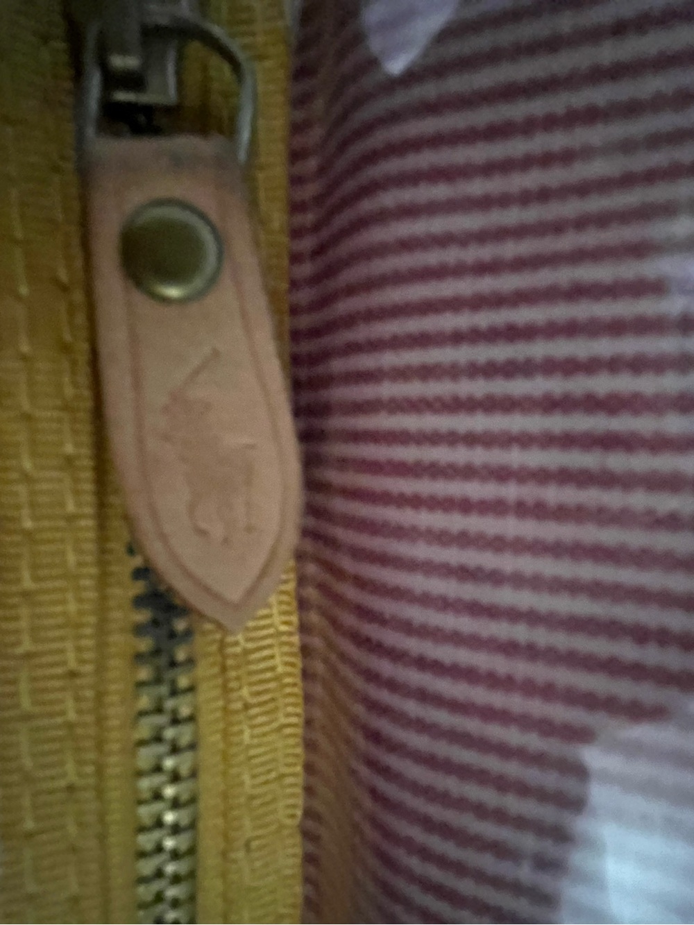 Vintage Ralph Lauren Black Canvas Travel Organizer with Yellow Piping and Crest - Picture 7 of 9